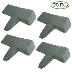 Garden Edge, Imitation Stone Effect Garden Lawn Edge, Non Digging Flexible Lawn Edge, And Flower Bed Edge Gray -20